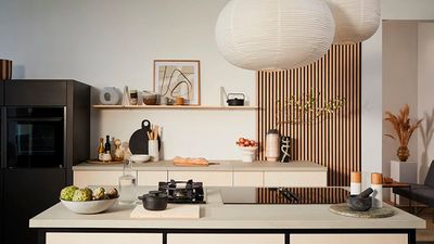 A Japandi kitchen, combining scandinavian functionality & japanese minimalism