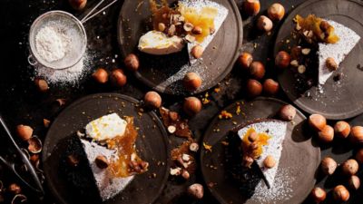 Flourless Hazelnut Chocolate Cake by John Quilter