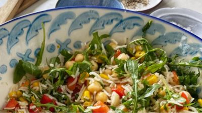 Chickpea, Rice & Rocket Salad
