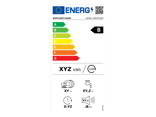 New dishwasher energy label