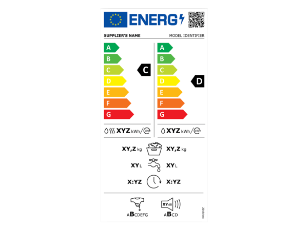 New energy label for washer-dryers