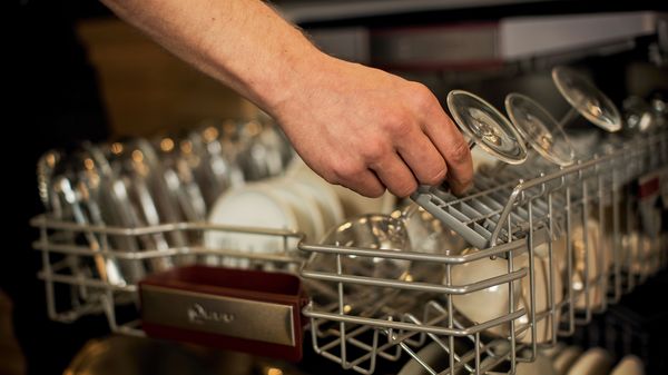 Flecken auf Glaswaren