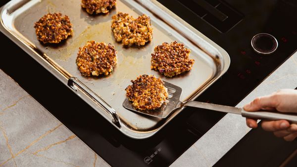 Step 4 - Fry the lentil meatballs