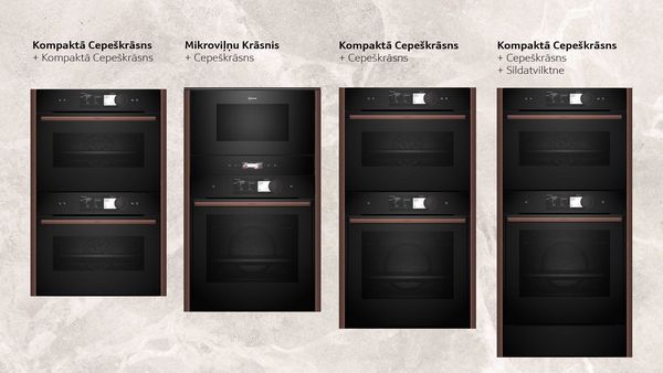 2. opcija: virtuves iekārtu bezšuvju kombinācija 