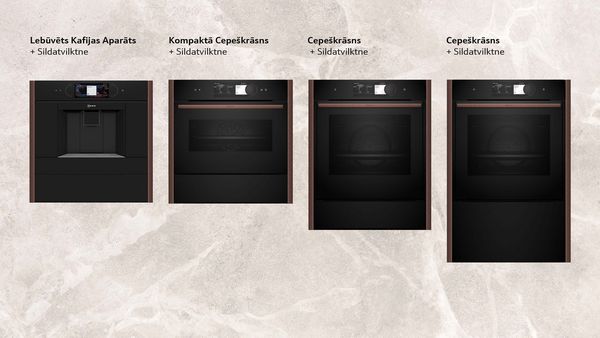 1. opcija: virtuves iekārtu bezšuvju kombinācija 
