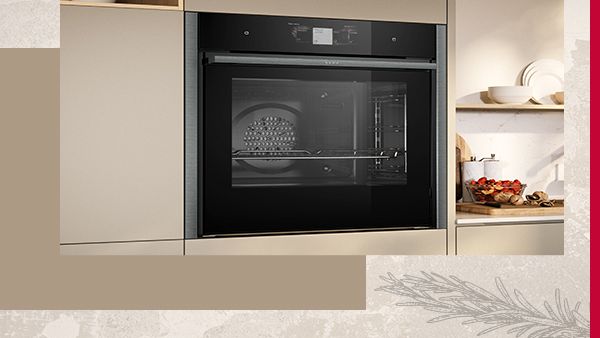Built in oven in kitchen unit