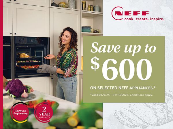 Save up to $600 on NEFF appliances