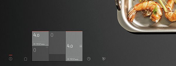 Autarkes FlexInduction-Kochfeld mit TFT Touch-Display