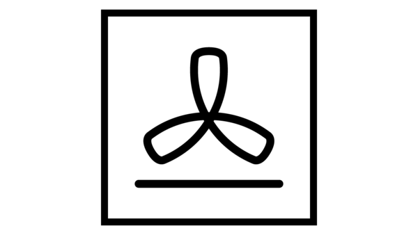 Symbol for pizza (varmluft med undervarme)