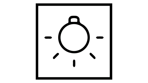 Symbol for innvendig belysning