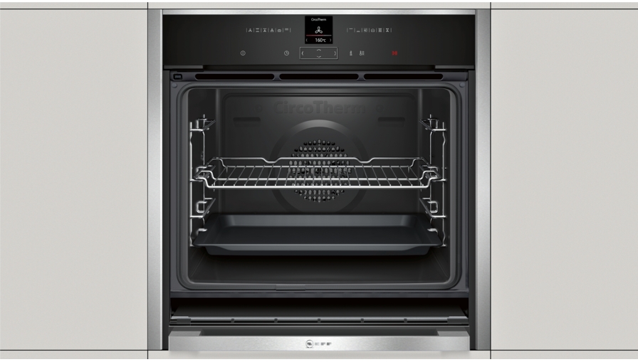 Neff B57CR22N0B Slide & Hide A Rated Electric Pyrolytic Single Oven