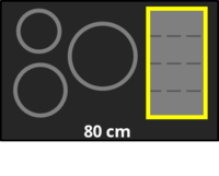 5 Kochzonen mit Flex Zone