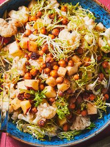 Cauliflower Salad with Apple and Air Fried Chickpeas