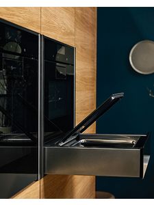 Neff warming drawer open