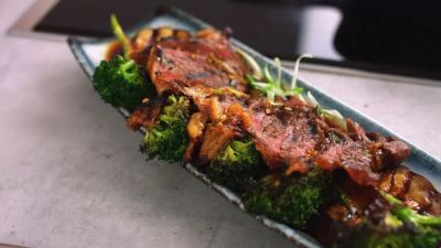 Beef Teriyaki Grilled Steak with Grilled Veg