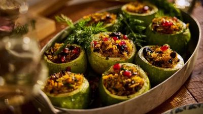 Stuffed Courgettes with Persian Rice