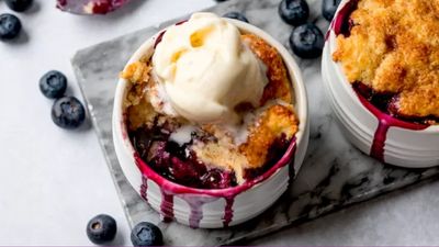 Blueberry Cobblers