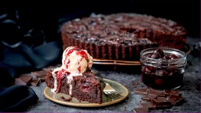 Amaretto & Black Cherry Tart