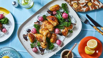 Lemon Garlic Chicken with Vegetables Recipe