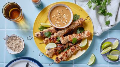 Chicken Satay with Peanut Sauce