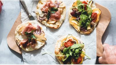 Mini Tarte Flambee in Two Delicious Variations