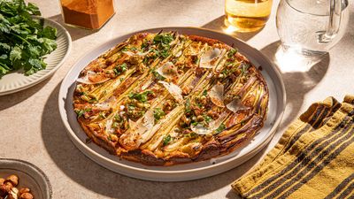 Cheesy Leek Tart with Gremolta