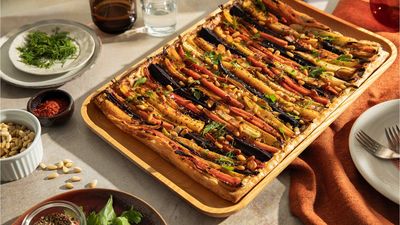 Colourful Carrot Tart with Ricotta 
