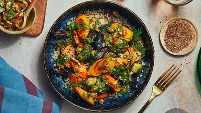 Buddha Bowl with Air fried Vegetables and Quinoa