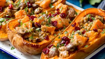 Stuffed Butternut Squash 