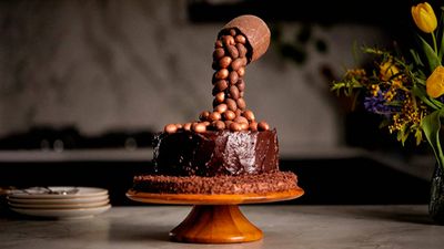 Gravity Defying Chocolate Cake