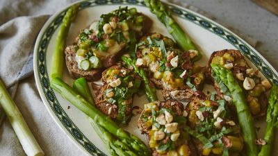 Asparagus Bruschetta