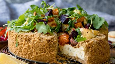 Savoury cheesecake