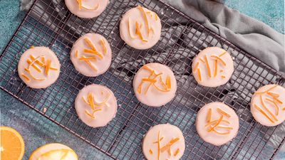 Candied citrus shortbread