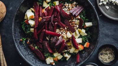 Salmon Salad with Beetroot and Kale