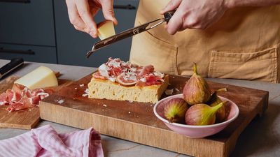 Extra Quick Focaccia with Figs, Pecorino and Parma  Ham