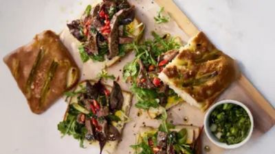 Offenes Steak-Sandwich