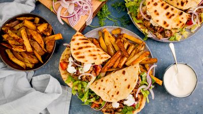 Chicken Kebab with Homemade Flatbreads