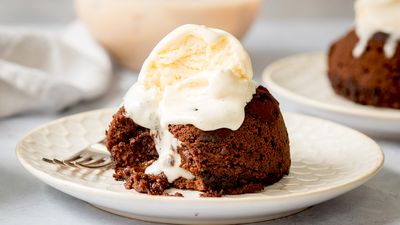 Coffee Chocolate Fondants with Irish Cream Liqueur