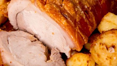 Traditional Roast Pork with Apple Sauce, Roast  Potatoes & Gravy