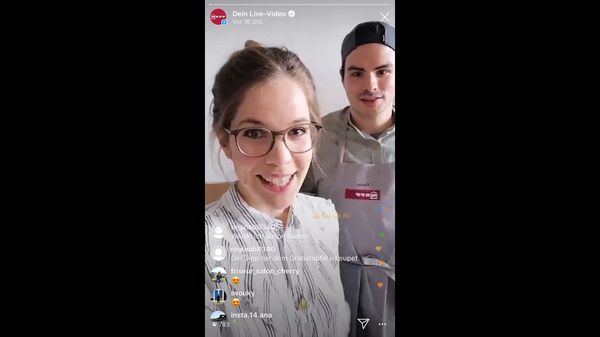 Das Backstübchen kocht im Instagram-Livestream