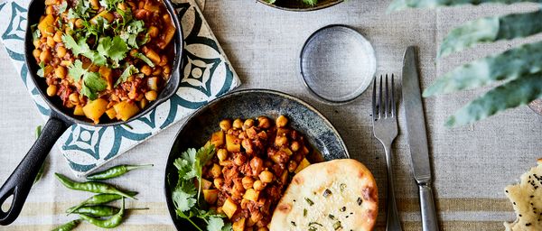 Chickpea and potato curry