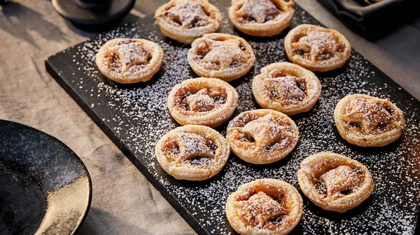 Mince pies after baking