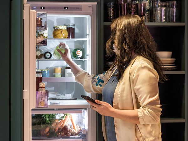 Superkühlen it die smarte Funktion, um die Temperatur im intelligenten Kühlschrank schnell zu senken