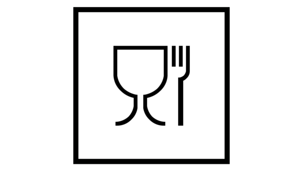 EU Symbol Küchenutensilien / Glas und Gabel Symbol