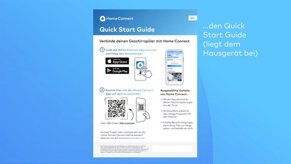 Der Home Connect Quick Start Guide