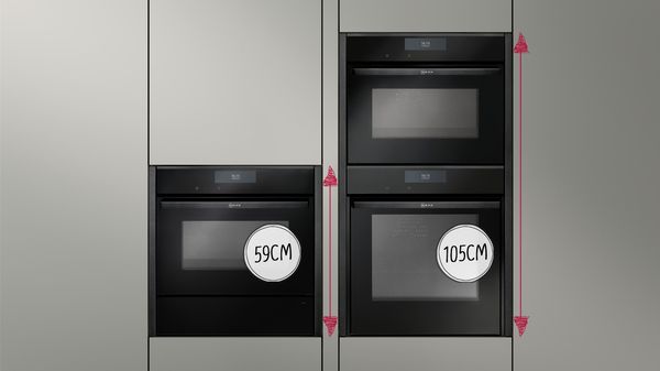 Grid dimensions for built-in appliances 