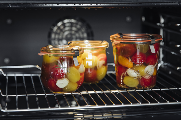 Im Backofen Einkochen Schraubglas