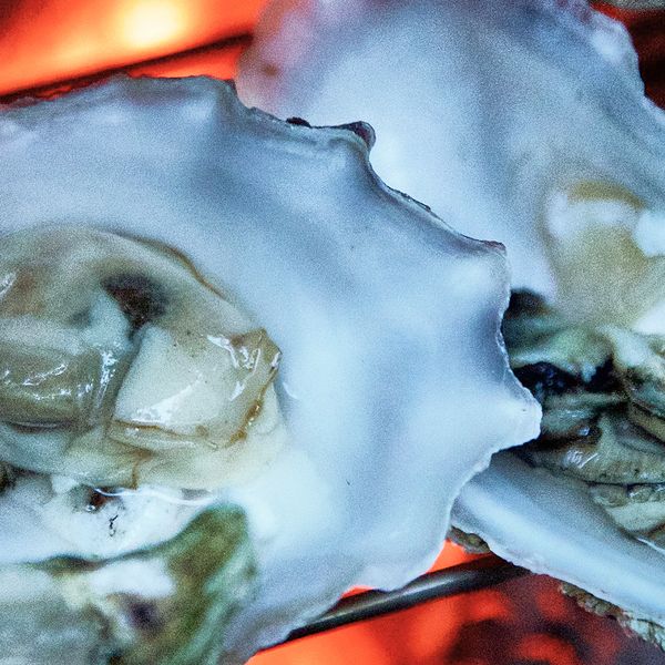 Barbecuing on the grill