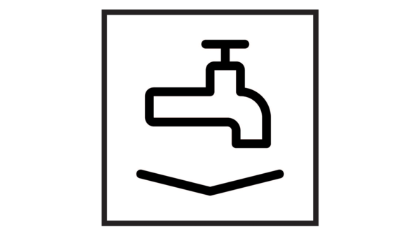 Spülmaschine Symbol Wasserhahn Piktogramm