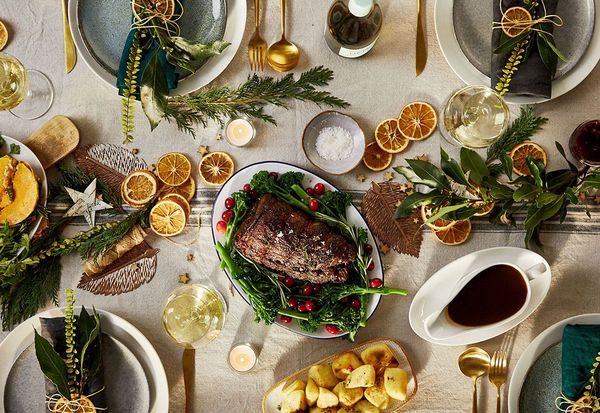 Tavola apparecchiata per Capodanno